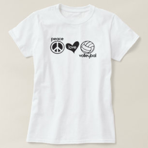 T-shirt Peace Love Volleyball
