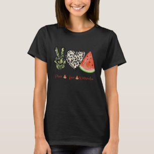 T-shirt Peace Love Watermelon Happy Watermelon Day Fruit M