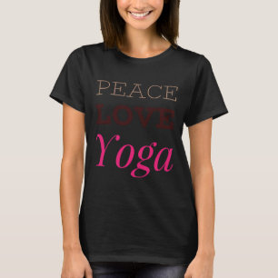 T-shirt Peace Love Yoga