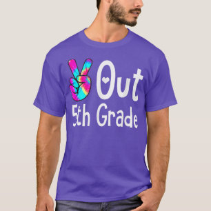 T-shirt Peace Out 5e année 5e année Graduation