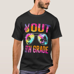 T-shirt Peace Out 5E Grade Tie Dye Graduation Dernier Jour
