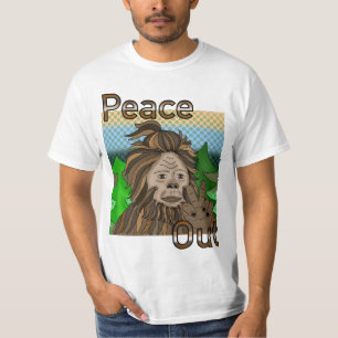 T-shirt Peace Out Bigfoot Sasquatch