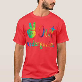 T-shirt Peace Out Maternelle Drôle cadeau de Dernière jour