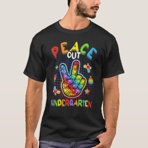 T-shirt Peace Out maternelle Enseignant Étudiant Dernière