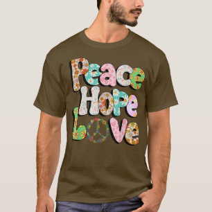 T-shirt PEACE SIGN LOVE 60s 70s Tie Dye Hippie Halloween C