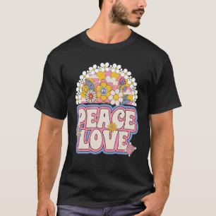 T-shirt Peace Sign Love 60s les années 70 Costume Super Hi