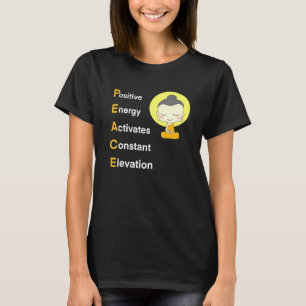 T-shirt Peace Yoga Namaste Calm Vibes positives