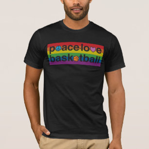 T-shirt PeaceLoveBasketball PRIDE Amer Apparel Shirt (noir