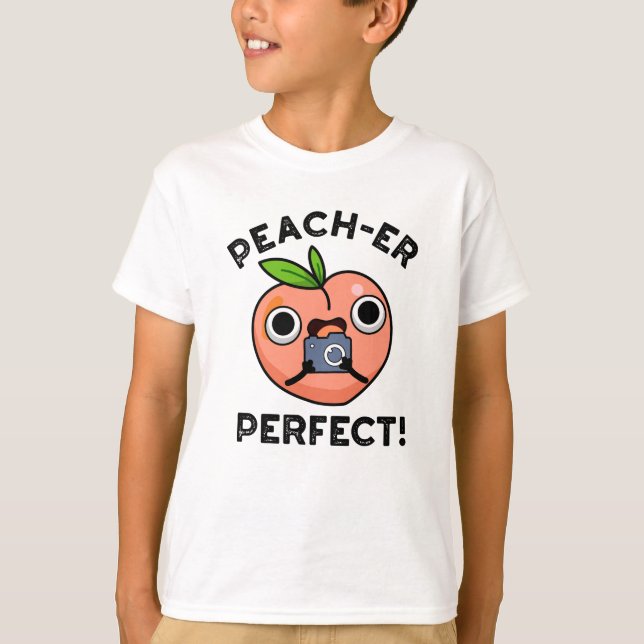 T-shirt Peach er Parfait Funny Peach Pun (Devant)