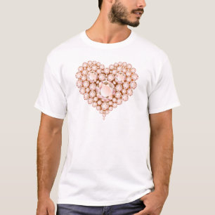 T-shirt Peach Heart Gems