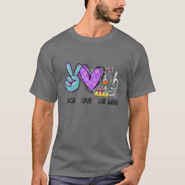 T-shirt Peach Love Lab Week 2022 Laboratoire Technique (Devant)