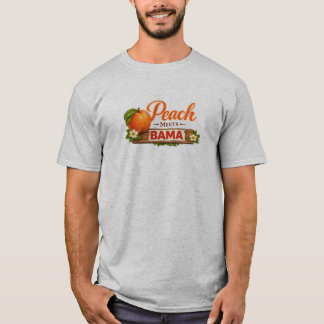 T-shirt Peach Meets Bama | Tee-shirt Southern Love