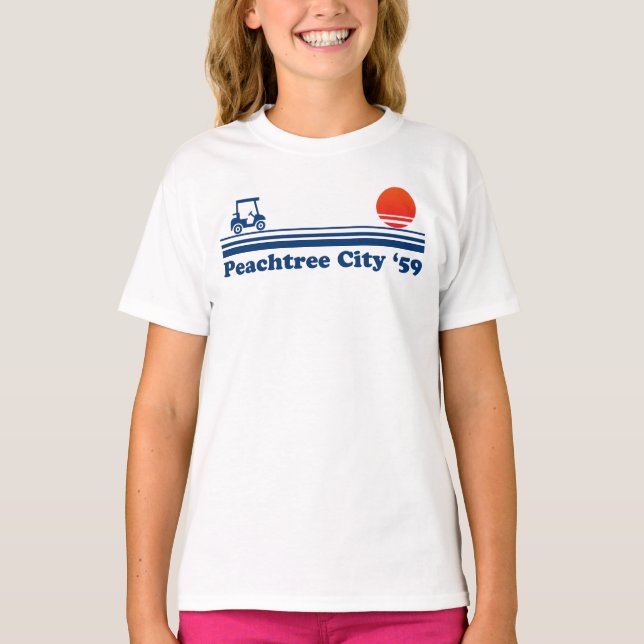 T-shirt Peachtree City Georgia Lifestyle Golf Panier Couch (Devant)