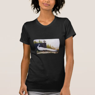 T-shirt Peacock blanc