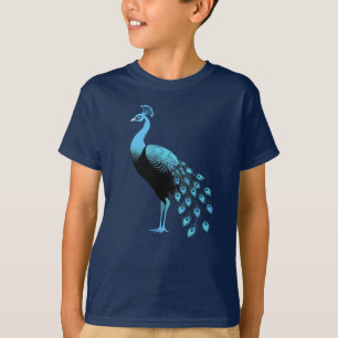 T-shirt Peacock bleu