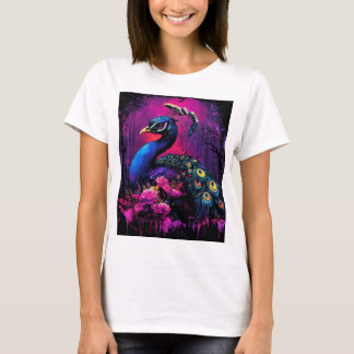 T-shirt Peacock coloré