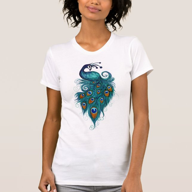 T-shirt Peacock Feathers (Devant)