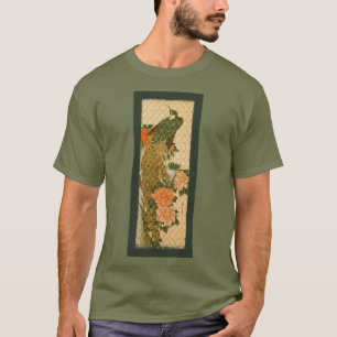 T-shirt Peacock Flowers Art japonais