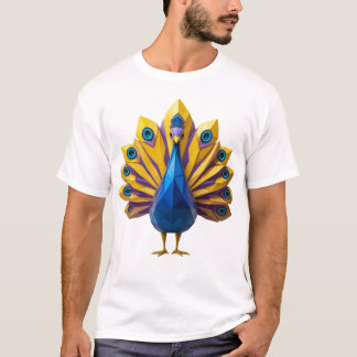T-shirt Peacock géométrique