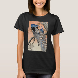 T-shirt Peacock Japonais Ukiyo e Koson Illust d'oiseaux Vi