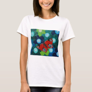 T-shirt Peacock Papillon peint