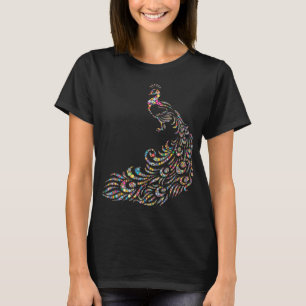 T-shirt Peacock Polka-dot coloré