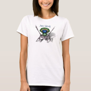 T-shirt Peacock Spider personnalisable Mains de Jazz amusa