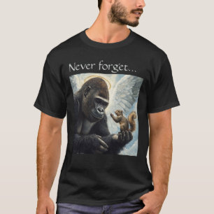 T-shirt Peanut le Squirrel et Harambe N'oubliez Jamais 