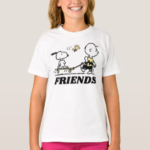 T-shirt PEANUTS Amis Patinage