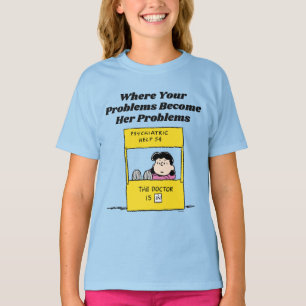 T-shirt Peanuts Lucy & the Doctor Is In