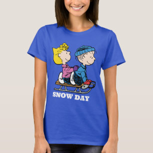 T-shirt Peanuts Sally & Linus en traîneau