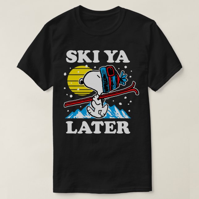 T-shirt Peanuts Ski Ya plus tard (Design devant)