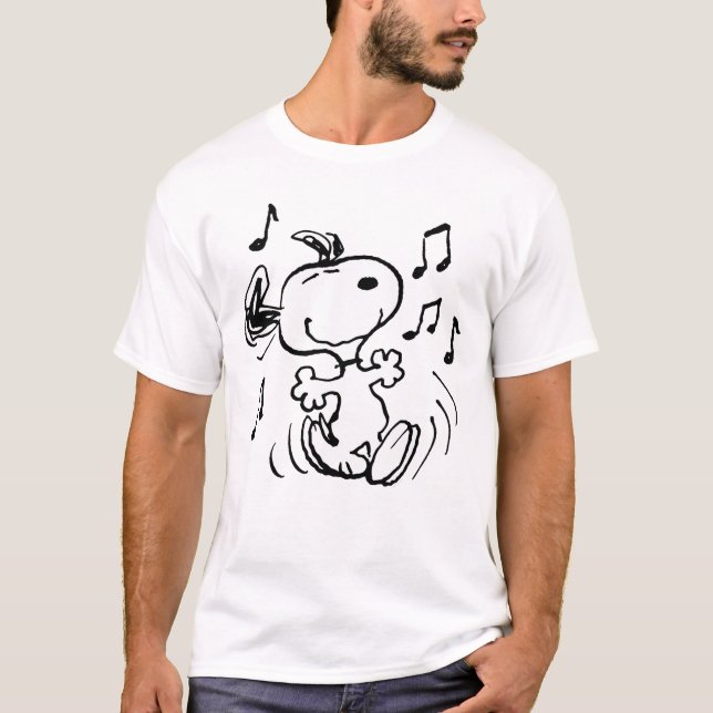 T-shirt Peanuts Snoopy Dancing (Devant)