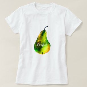 T-shirt Pear art mignon aquarelle fruit