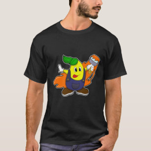 T-shirt Pear as Painer with Paint brush