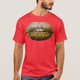 T-shirt Peau serpent Imprimer la lèvre