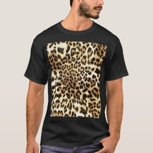 T-shirt Peaux de léopard, design motif sans soudure.
