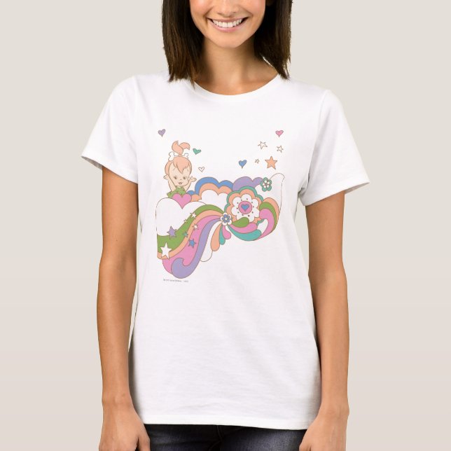 T-shirt PEBBLES™ Rainbow Cloud (Devant)