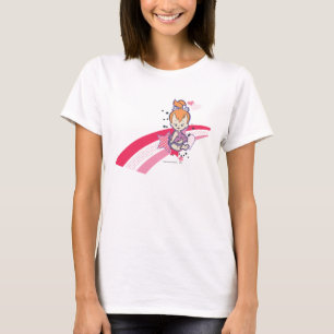 T-shirt PEBBLES™ sur l'arc-en-ciel rose