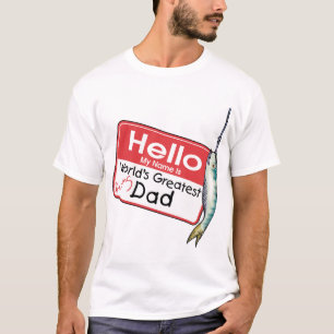 T-shirt Pêchant, bonjour mon nom est