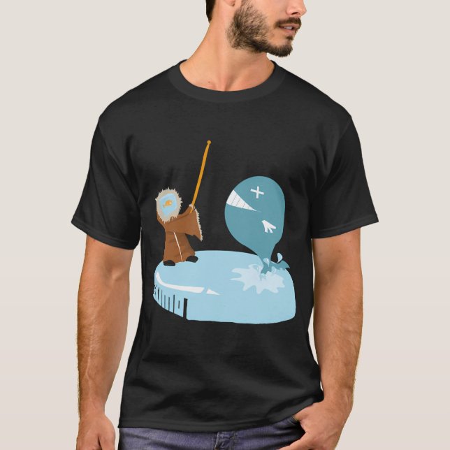 T-shirt pêche. (Devant)