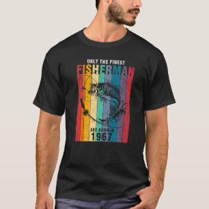 T-shirt Pêche 1967 55e anniversaire 96 ans Pêcheur