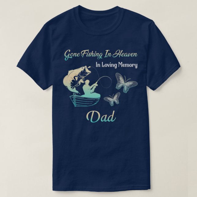 T-shirt Pêche À Ciel Papa Pêche Memorial (Design devant)
