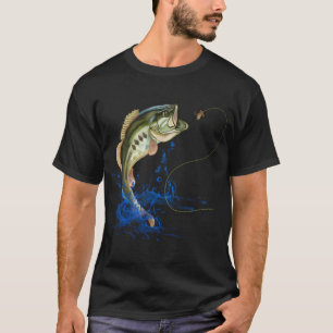 T-shirt Pêche à la basse Poisson à grande bouche