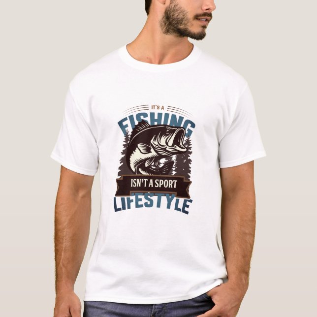 T-shirt Pêche à la dépense - Équivaut au bonheur d’une jou (Devant)