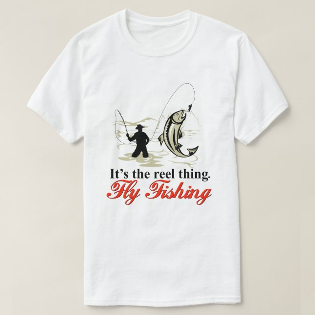 T-shirt Pêche à la mouche (Design devant)