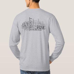 T-shirt Pêche à la mouche à long manche