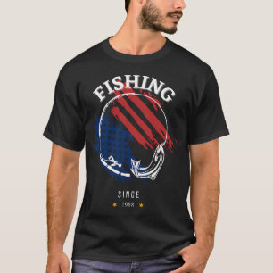 T-shirt Pêche à la mouche au bord du lac : conception pour