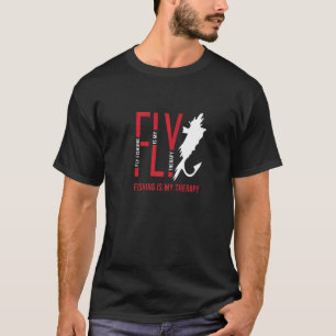 T-shirt Pêche à la mouche comme thérapie nature pêcheur à