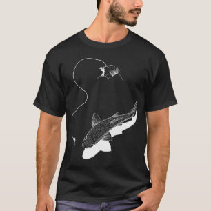 T-shirt Pêche à la mouche de la truite pour les pêcheurs c